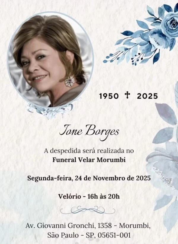 Ione Borges (1950-2025)  por Reprodução