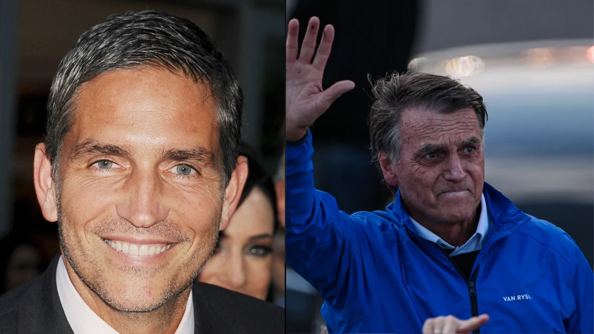 Jim Caviezel, conhecido internacionalmente por interpretar Jesus em Cristo em "A Paixão de Cristo" viverá Bolsonaro na trama por Reprodução/Kayo Magalhães/Estadão Conteúdo