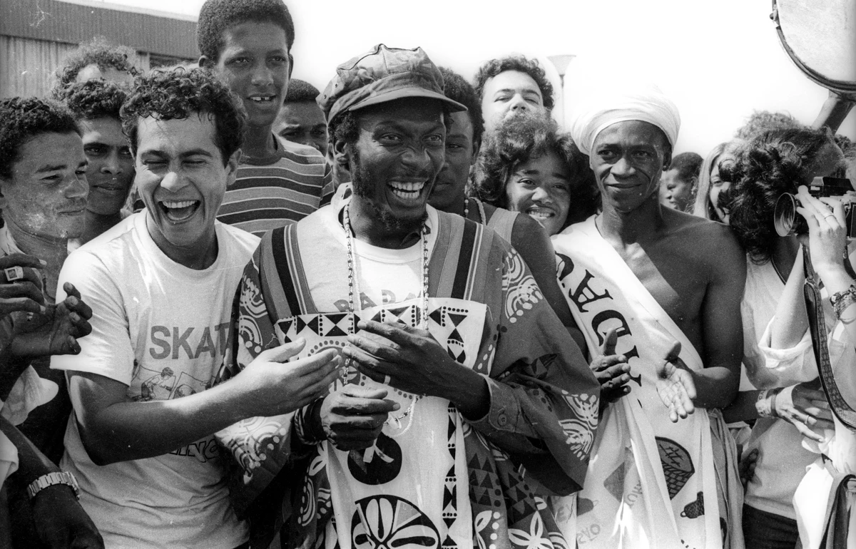 Jimmy Cliff  na chegada a Salvador por Gildo Lima/Arquivo CORREIO