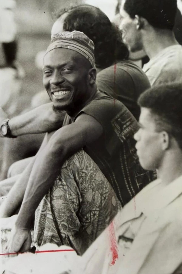 Jimmy Cliff assiste Bahia x Atlético em março de 1991 por Antenor Pereira/Arquivo CORREIo
