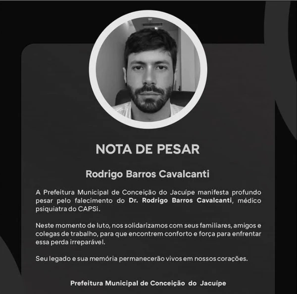 Rodrigo Barros Cavalcanti foi encontrado morto na casa onde morava por Reprodução