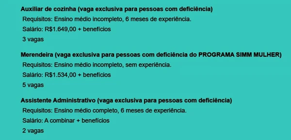 Veja vagas por Reprodução
