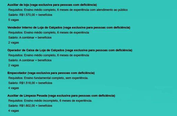 Veja vagas por Reprodução