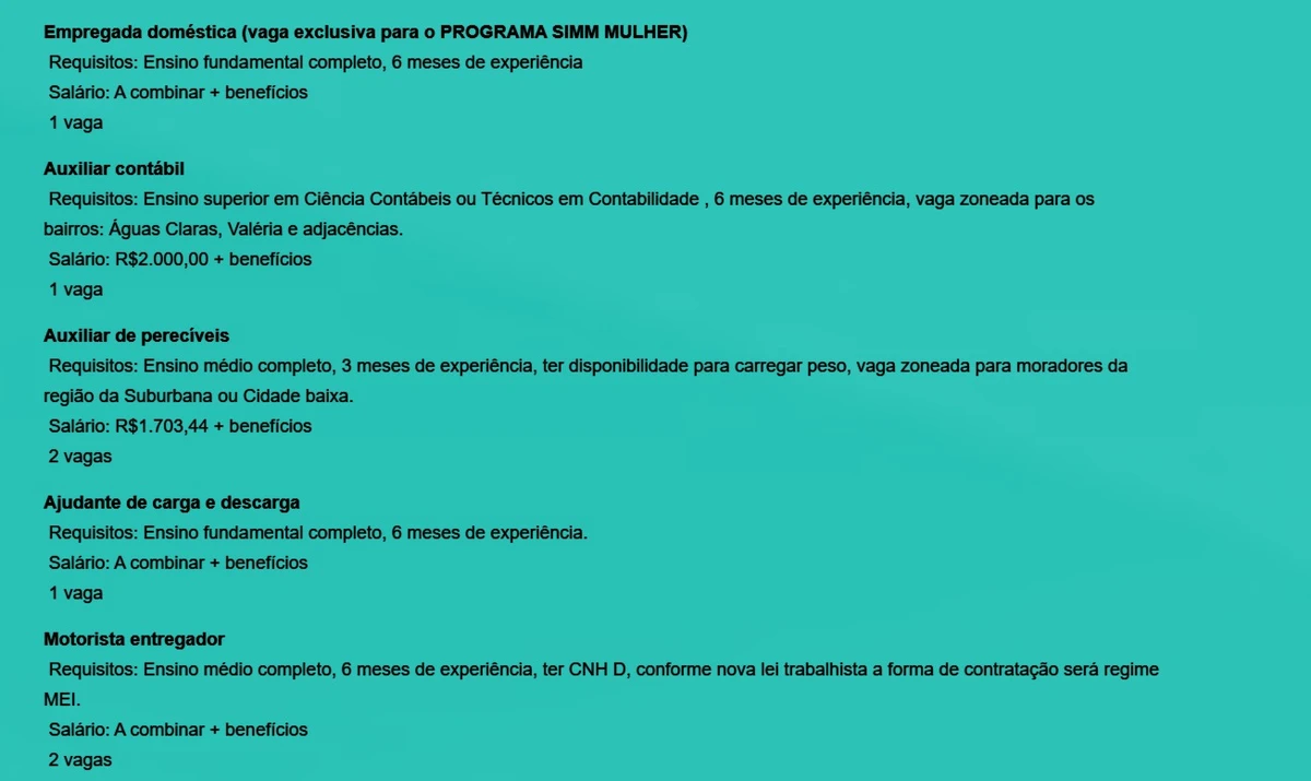 Veja vagas por Reprodução