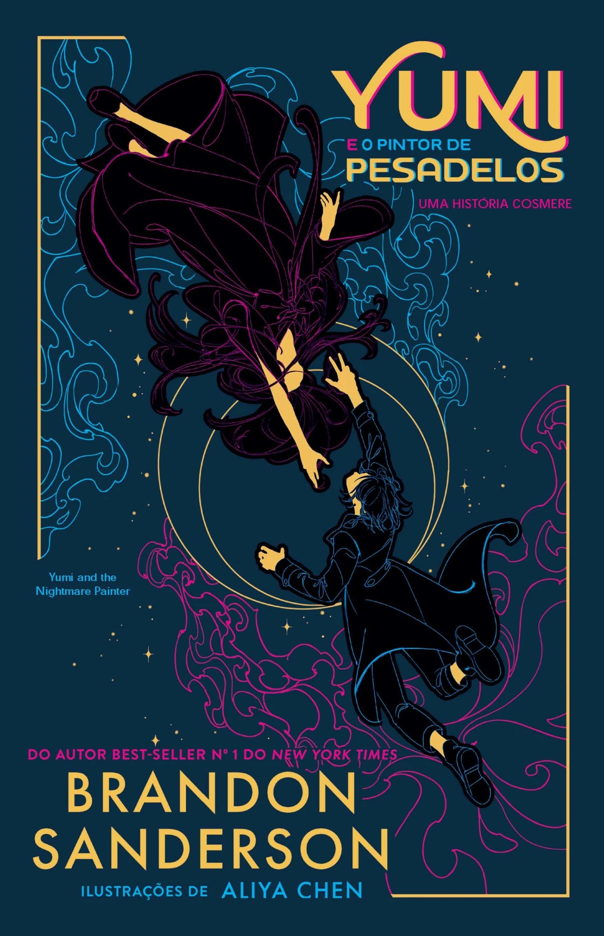 Yumi e o pintor de pesadelos: Uma história Cosmere, de Brandon Sanderson (2025): duas pessoas de culturas totalmente diferentes precisam trabalhar juntas para salvar o mundo de um desastre iminente. por Divulgação