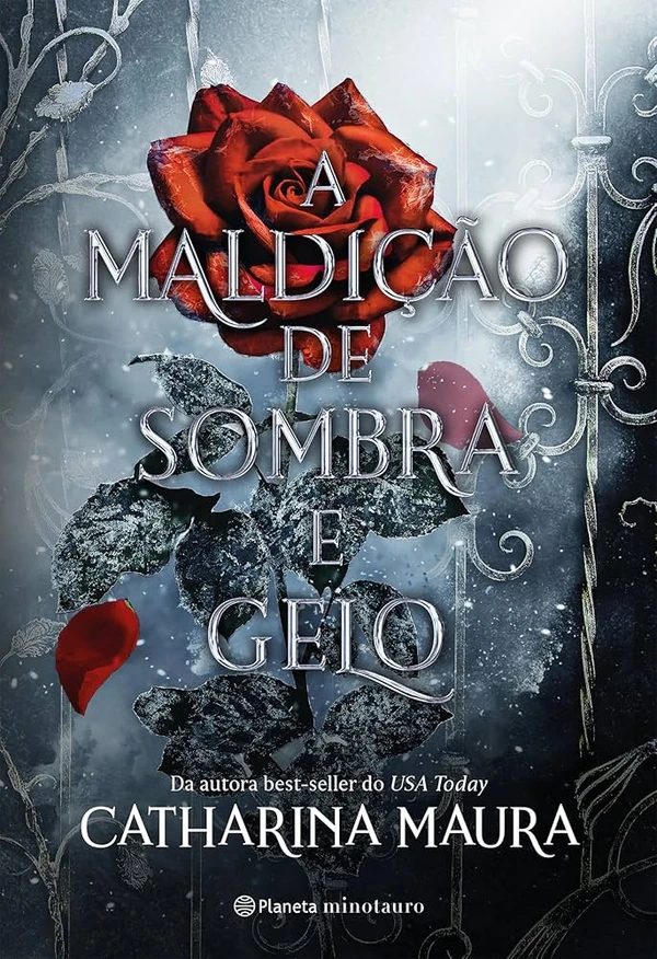 A maldição de sombra e gelo, de Catharina Maura (2025): Um imperador amaldiçoado. Uma princesa com magia proibida. Uma união que pode ser a salvação de todos. por Divulgação