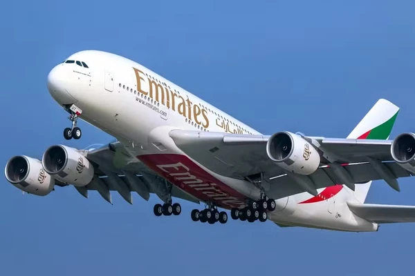Airbus A380 da Emirates por Divulgação/Emirates