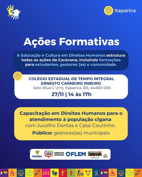 Confira a programação por Reprodução/ Redes sociais