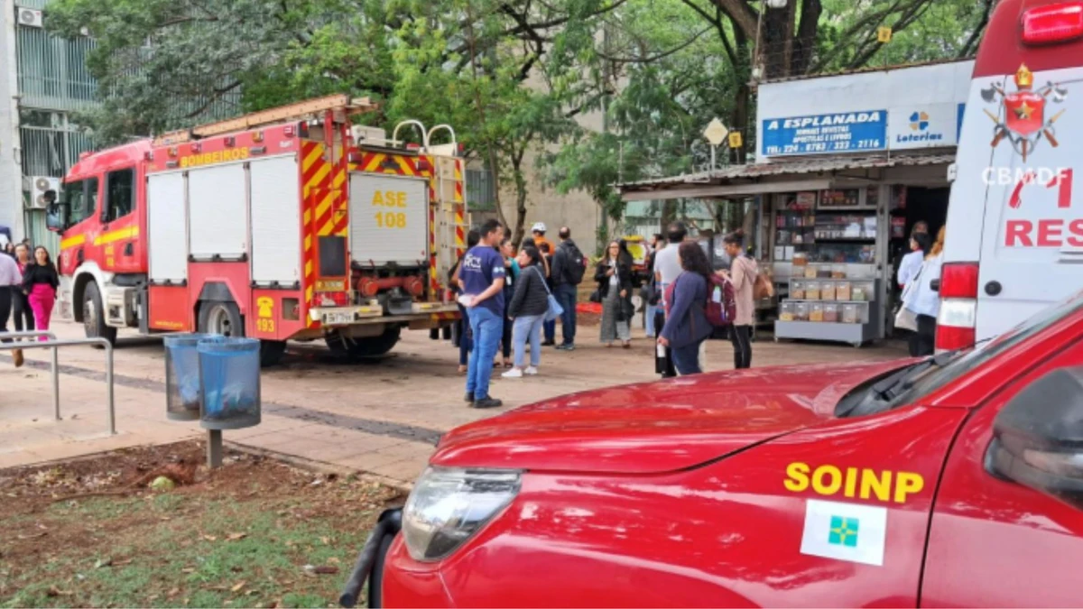 Corpo de Bombeiros foi acionado para a princípio de incêndio