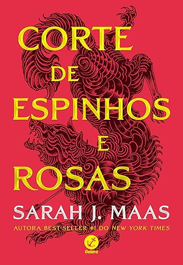 Corte de Espinhos e Rosas (Acotar), de Sarah J. Maas (2015): uma caçadora humana é arrastada para o perigoso mundo das fadas após matar um feérico transformado em lobo. Considerada a primeira romantasia por Reprodução