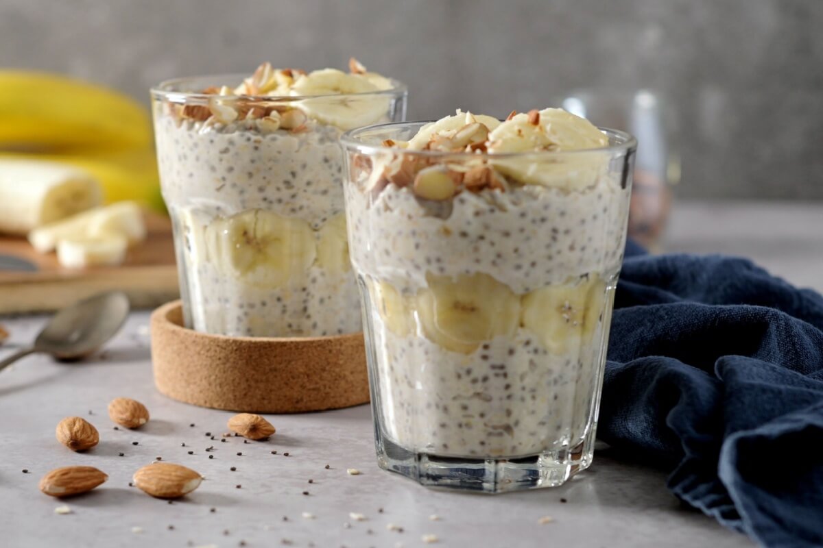 Pudim de chia com banana (Imagem: homydesign | Shutterstock)
