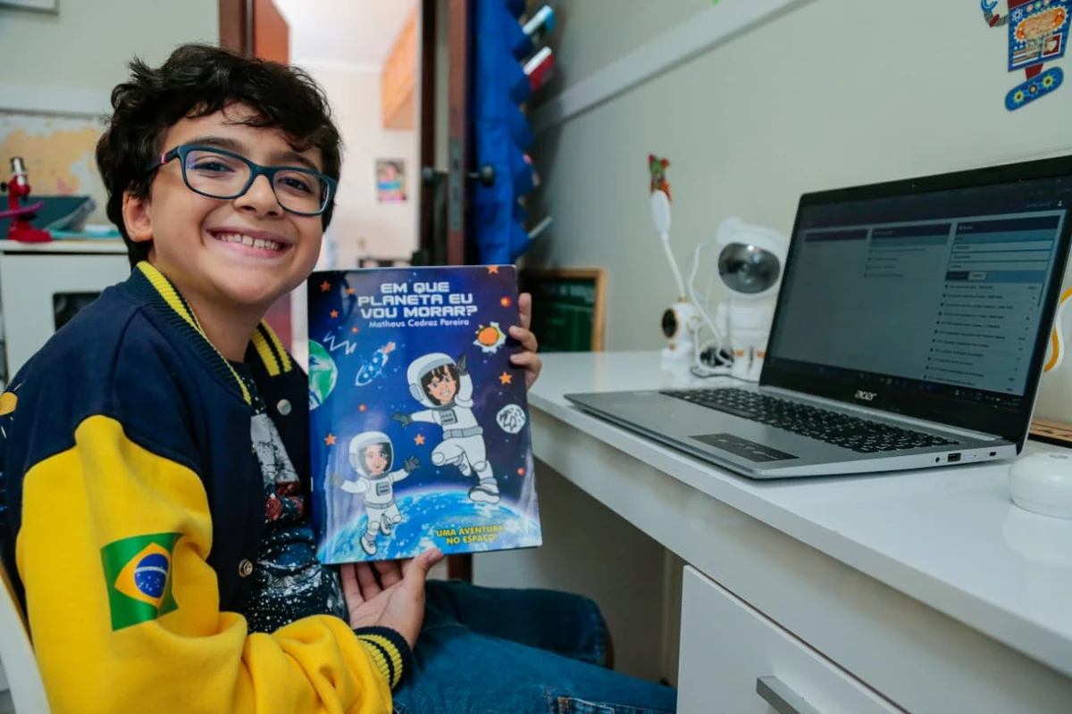 Matheus Cedraz, de 10 anos, foi uma das 12 crianças escolhidas para o programa Sócios-Mirins da AEITA em 2025 por Arisson Marinho/CORREIO