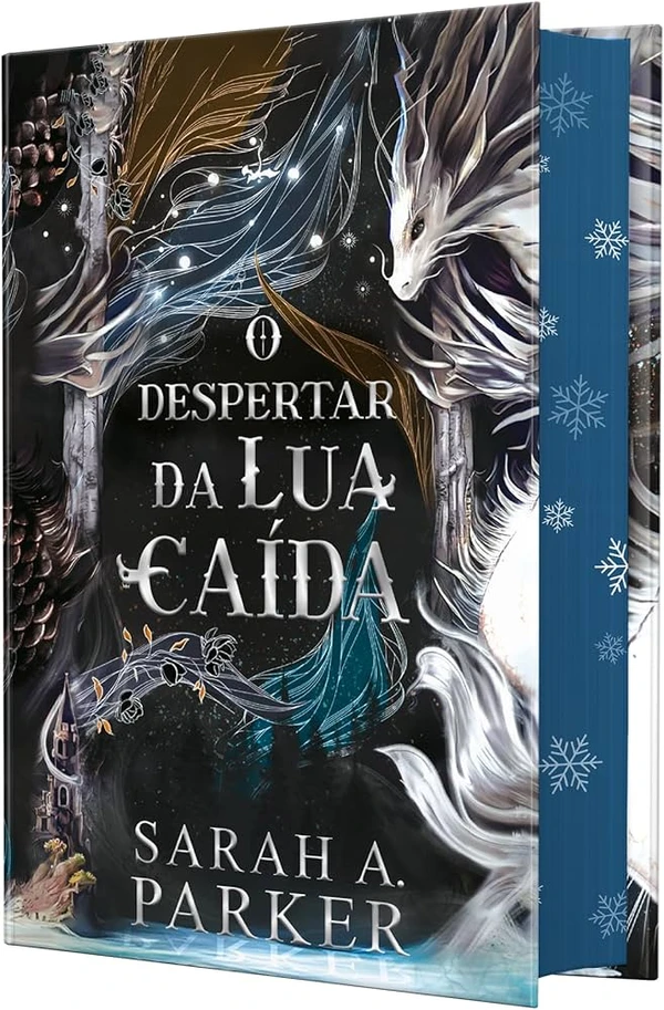O despertar da lua caída, de Sarah A. Parker (2024): Nesse mundo corrompido, as luas brilham com a memória daqueles que se foram. E é com o despertar de uma delas que a mudança começará. por Divulgação