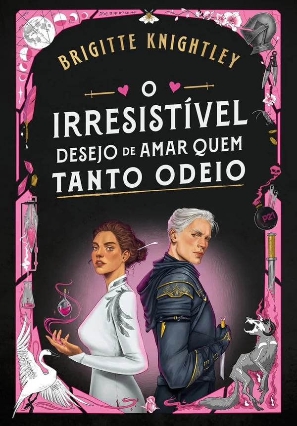 O irresistível desejo de amar quem tanto odeio, de Brigitte Knightley (2025): Osric e Adrienne unem forças para investigar a misteriosa reincidência de uma doença mortal e encontrar sua cura. por Divulgação