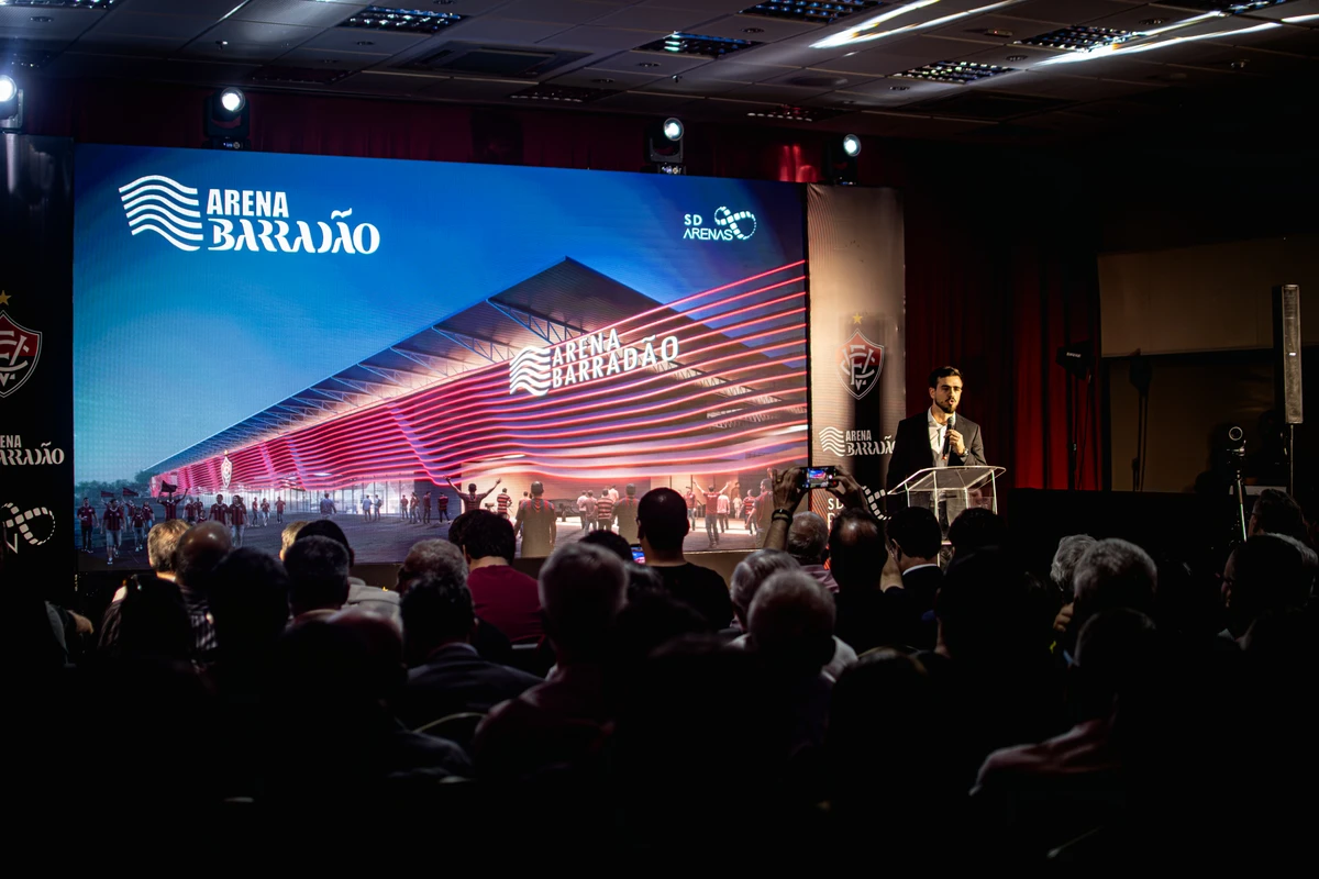 Projeto da Arena Barradão foi apresentado oficialmente na última segunda-feira (24)