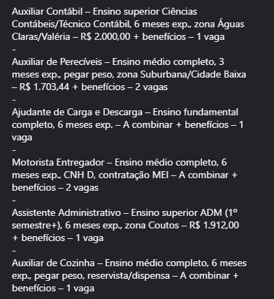 Veja vagas por Reprodução