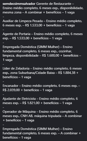 Veja vagas por Reprodução