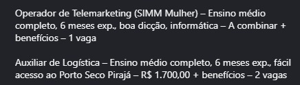 Veja vagas por Reprodução