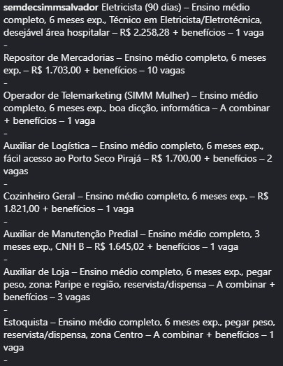 Veja vagas por Reprodução