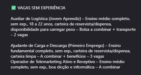 Veja vagas por Reprodução