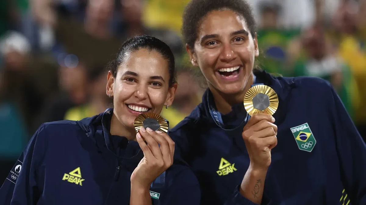 Duda e Ana Patrícia por Luiza Moraes/COB