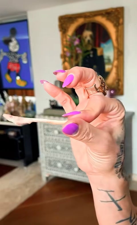 Osso retirado do rosto de Maya Massafera por Reprodução/TikTok