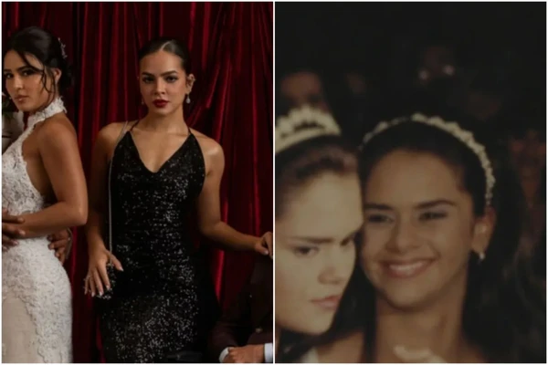 Suzana Guerra (Giullia Buscacio) e Mirna Guerra (Mel Maia) são inspiradas em Tamara e Shanna Garcia por Divulgação e Reprodução