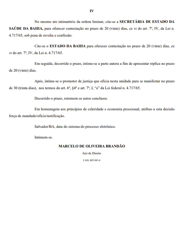 Veja a íntegra da decisão por Reprodução