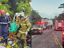 Imagem - Acidente com duas carretas em estrada baiana deixa um motorista morto e outro ferido