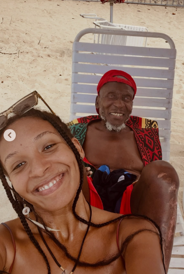 Jimmy Cliff e filha baiana Nabiyah Be por Reprodução