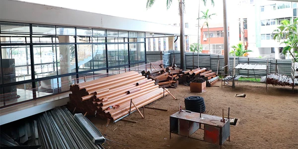 Obras do Teatro Castro Alves por Divulgação