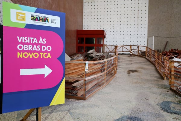 Obras do Teatro Castro Alves por Divulgação