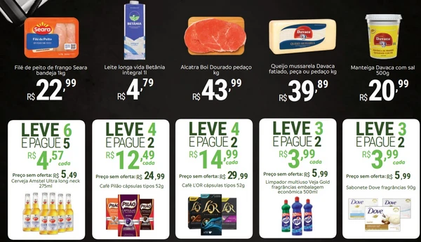 Ofertas do HiperIdeal são válidas até a próxima segunda (1º) por Reprodução