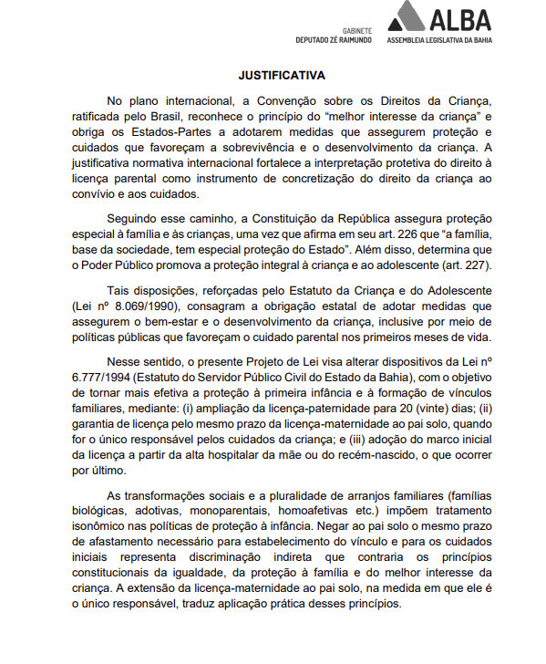 Projeto de lei amplia as licenças para servidores baianos por Reprodução