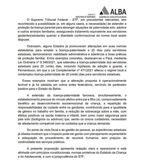 Projeto de lei amplia as licenças para servidores baianos por Reprodução