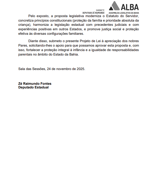 Projeto de lei amplia as licenças para servidores baianos por Reprodução