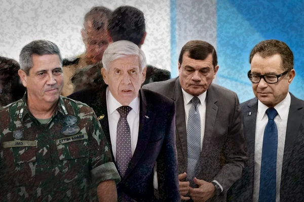 Walter Braga Netto, Augusto Heleno, Paulo Sérgio Nogueira, Almir Garnier