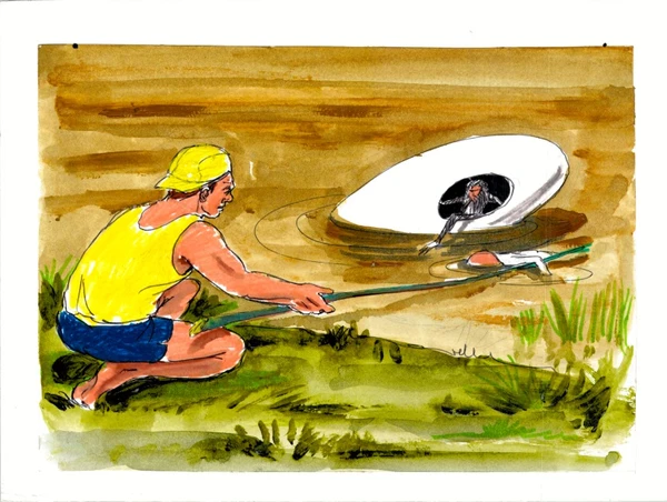 Desenhos  baseados em relatos colhidos pelo ufologo Alberto Romero por Alberto Romero