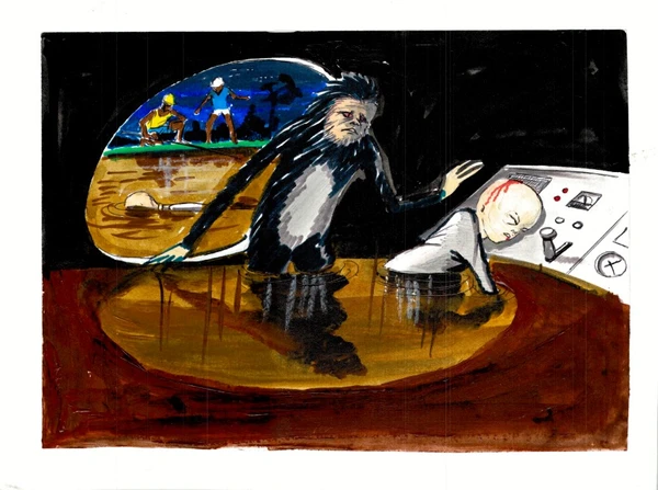 Desenhos  baseados em relatos colhidos pelo ufologo Alberto Romero