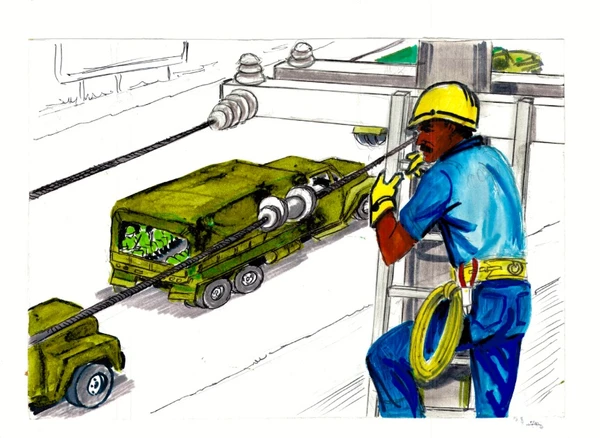 Desenhos  baseados em relatos colhidos pelo ufologo Alberto Romero por Alberto Romero