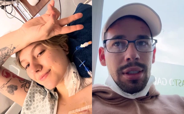 Isabel Veloso e o marido, Lucas Borbas