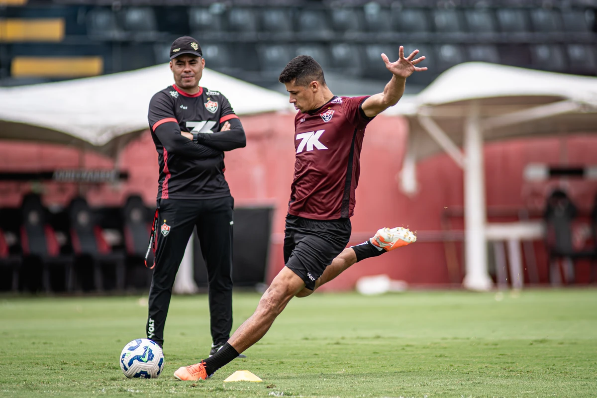 Último treino do Vitória antes de encarar o Mirassol por Victor Ferreira/EC Vitória