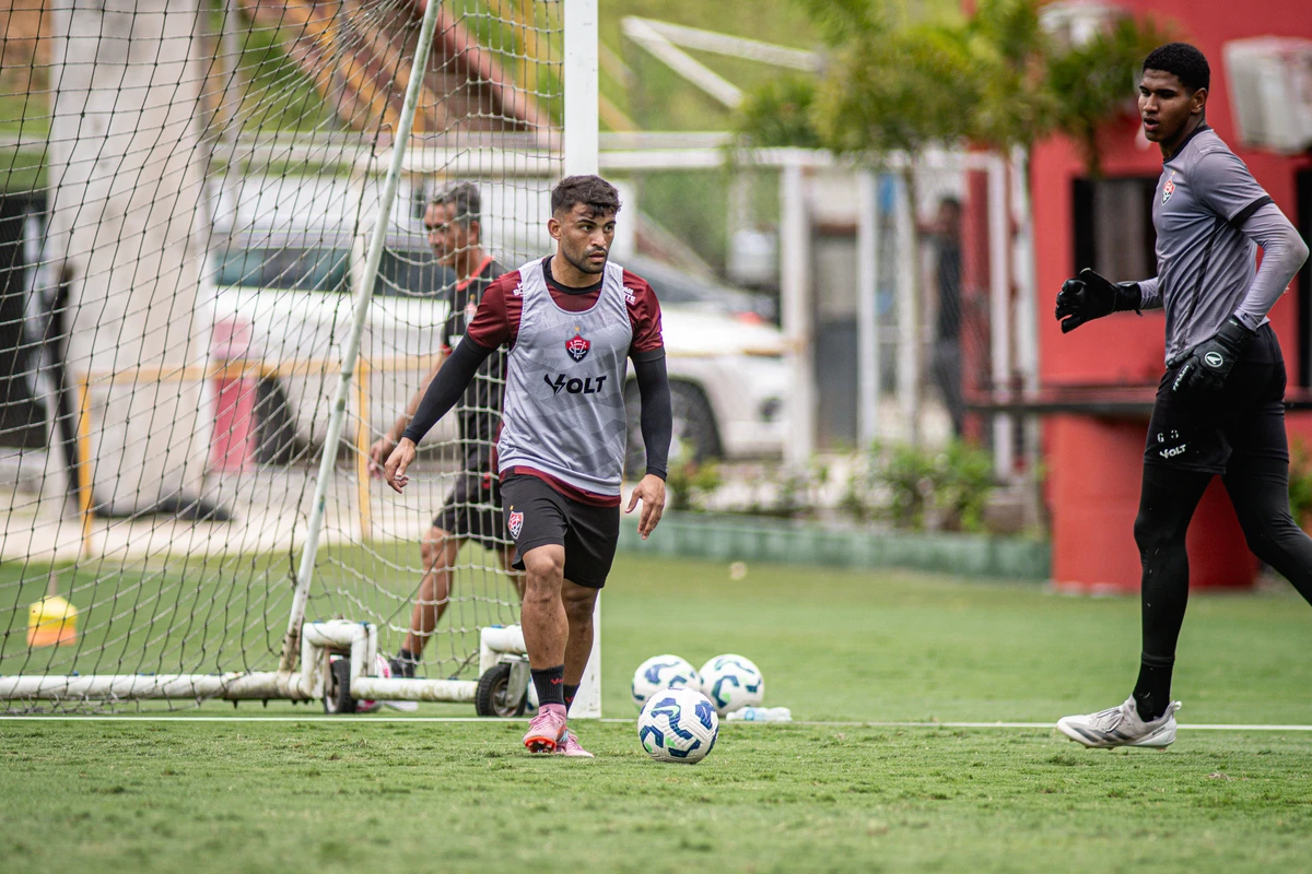 Último treino do Vitória antes de encarar o Mirassol por Victor Ferreira/EC Vitória