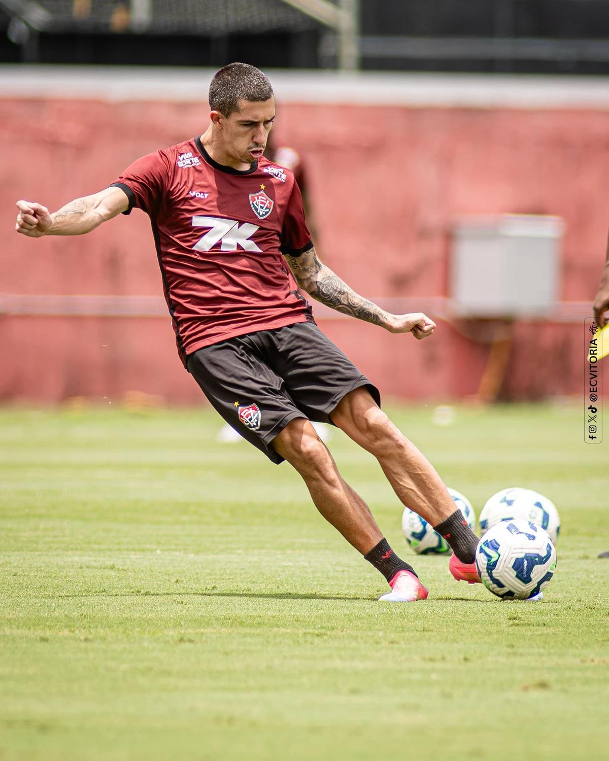 Último treino do Vitória antes de encarar o Mirassol por Victor Ferreira/EC Vitória