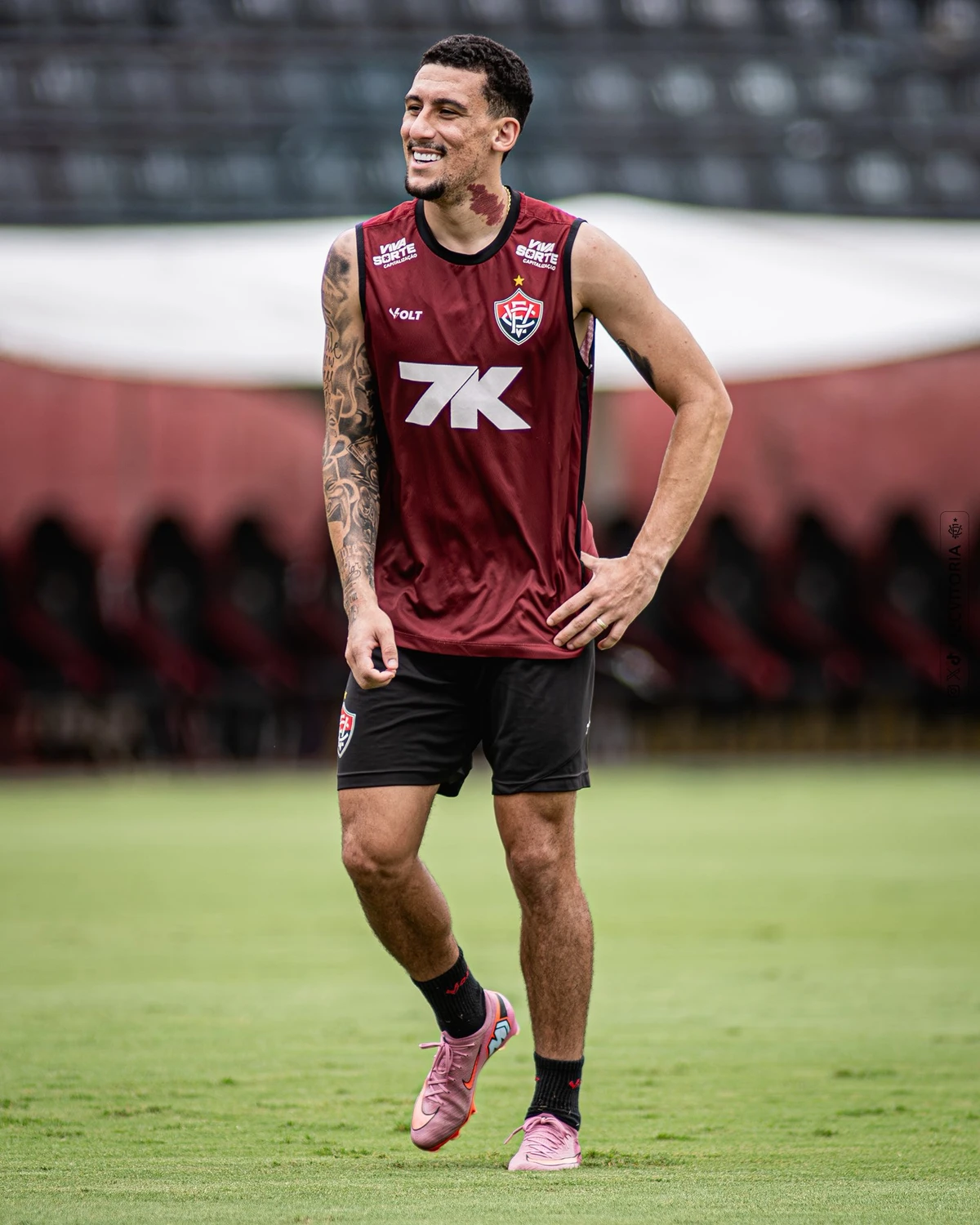 Último treino do Vitória antes de encarar o Mirassol por Victor Ferreira/EC Vitória