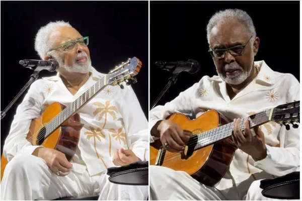 Gilberto Gil foi às lágrimas