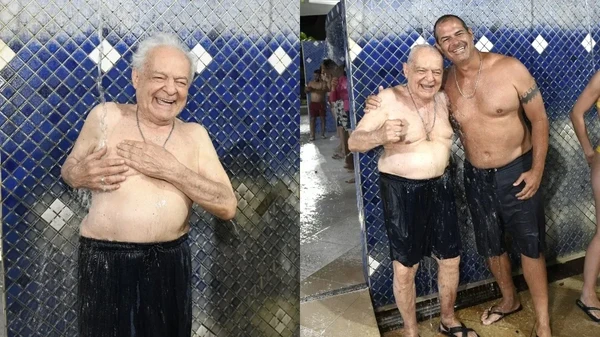 Othon Bastos aproveitou com filho visita a Tucano