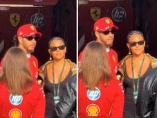 Imagem - Lewis Hamilton aparece ao lado de Bella Campos no Catar