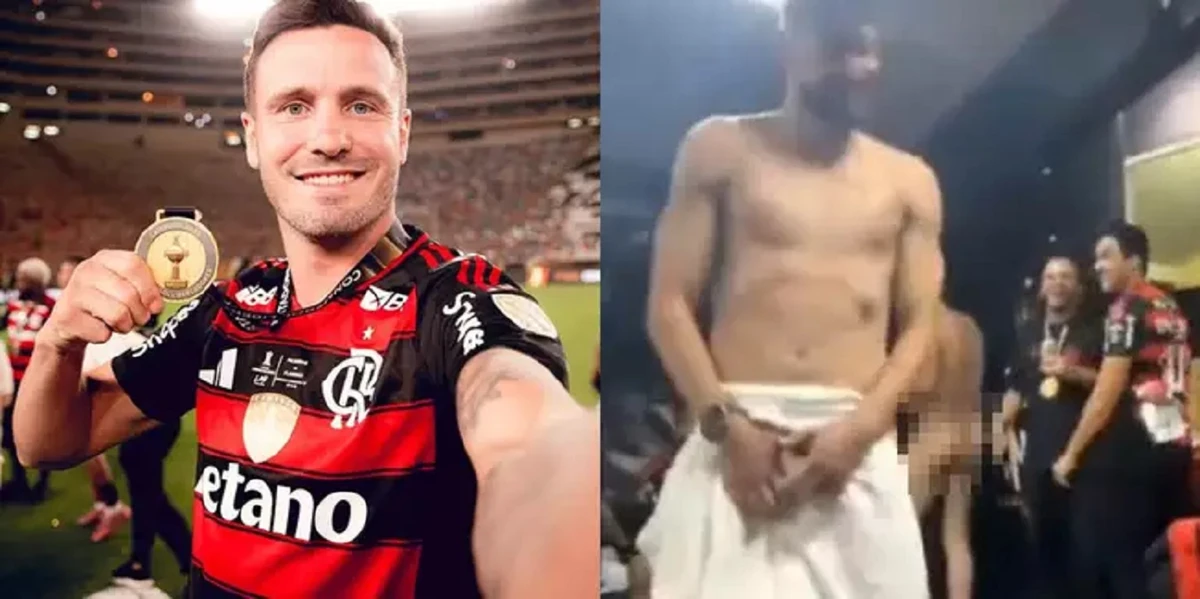 Saúl Ñiguez, jogador do Flamengo, aparece nu durante transmissão ao vivo