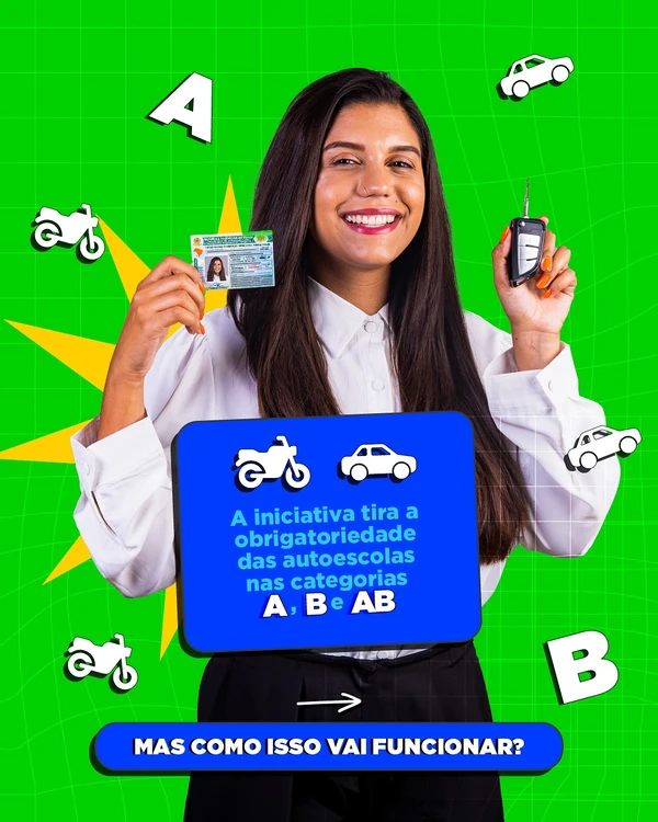 CNH sem autoescola por Reprodução/ Ministério dos Transportes